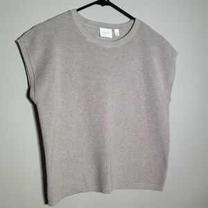 Cyrus Soft and Comfy Beige Top Women's Size Small Short Sleeve